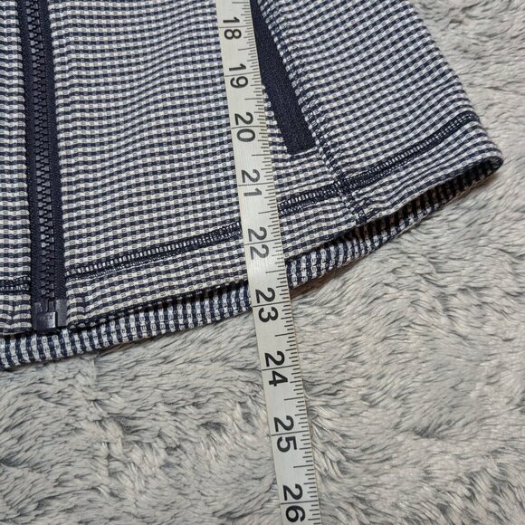 Lululemon Forme Inkwell Blue Jacket Striped Size 2 Define Jacket - Picture 7 of 7